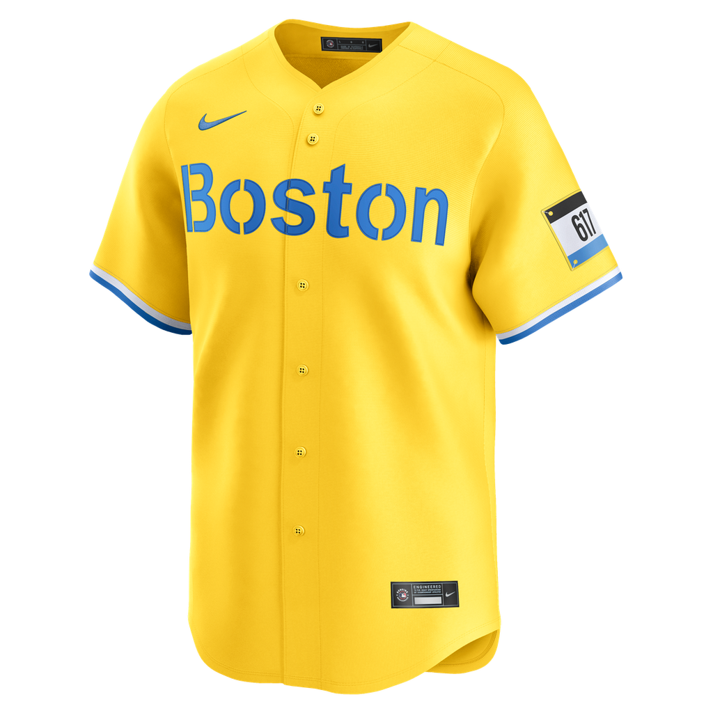 Boston Red Sox Nike City Connect Limited Jersey - Gold