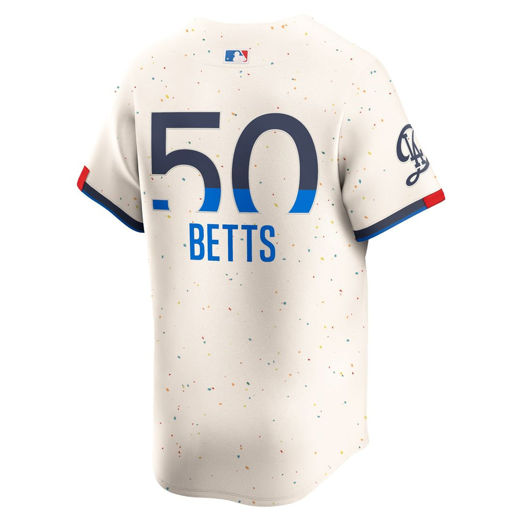 Los Angeles Dodgers Mookie Betts Nike City Connect Limited Jersey - Cream