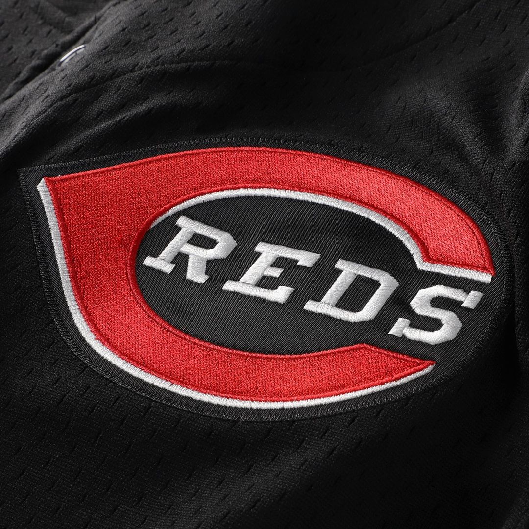 Cincinnati Reds Barry Larkin Mitchell & Ness Throwback Cooperstown Mesh Batting Practice Jersey - Red