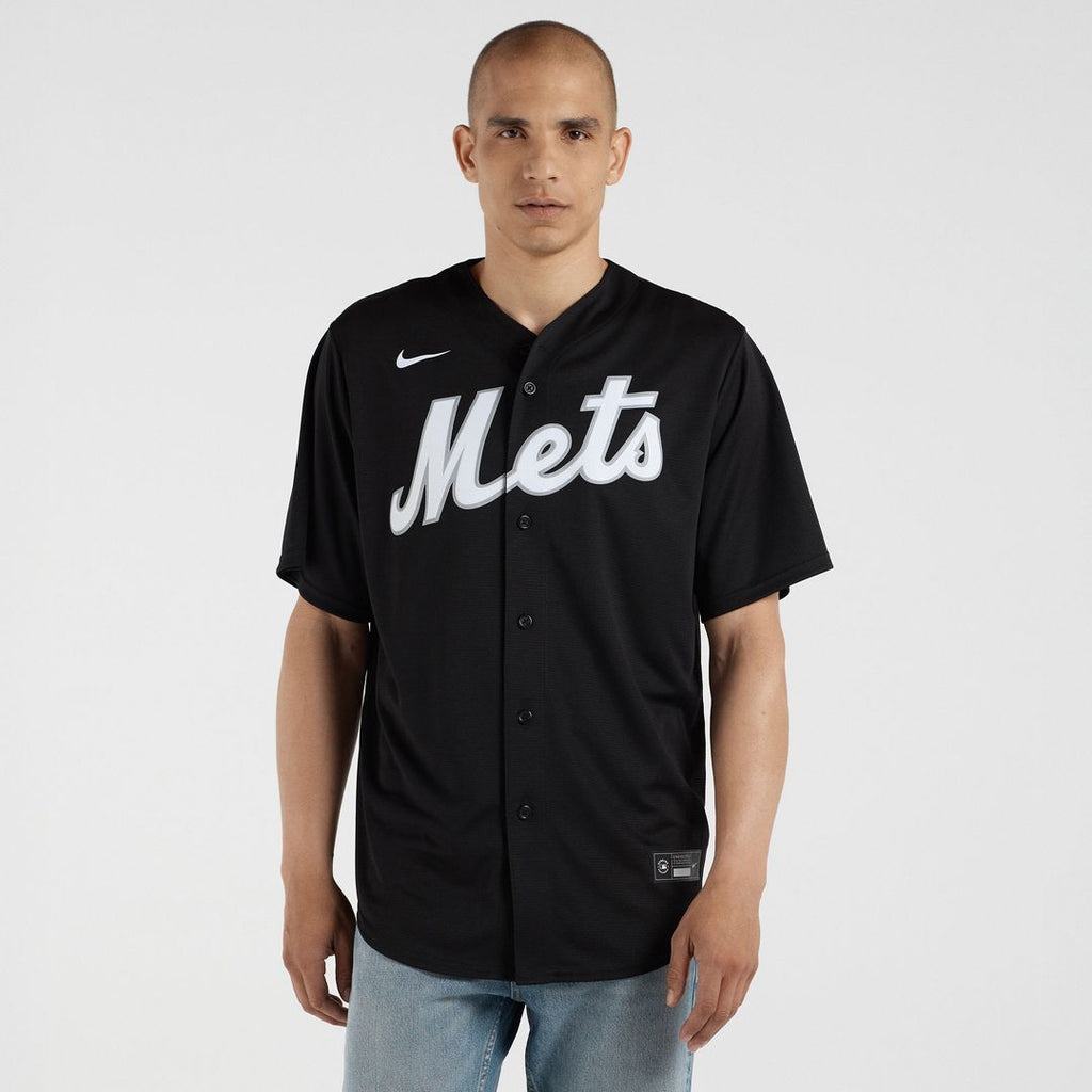 New York Mets Francisco Lindor Nike Replica Jersey - Black