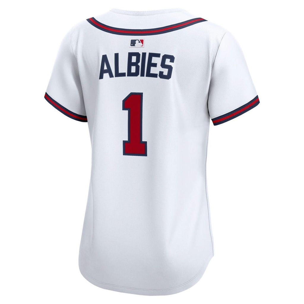 Atlanta Braves Ozzie Albies Nike Women's Home Limited Jersey - White