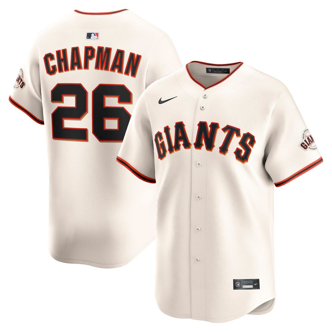San Francisco Giants Matt Chapman Nike Home Limited Jersey - Cream