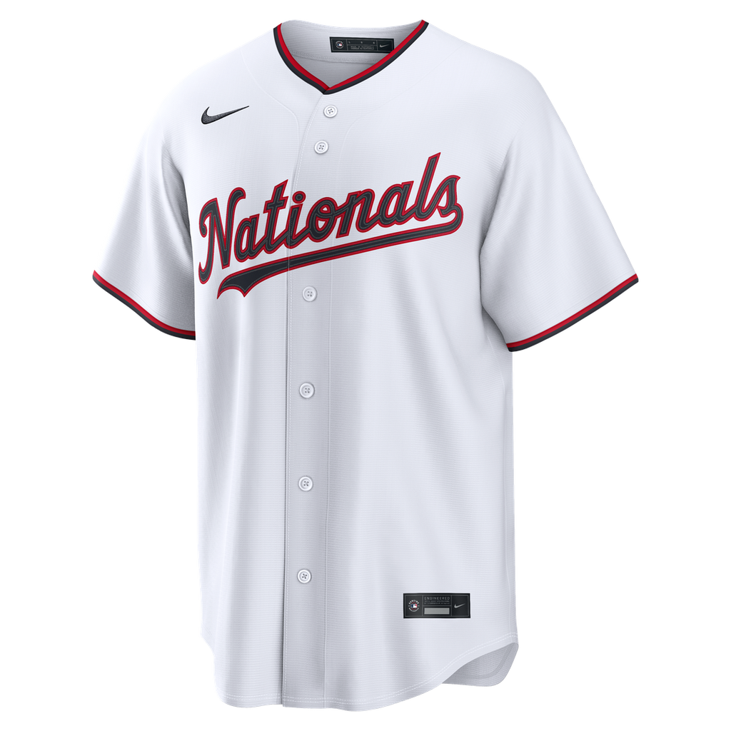 Washington Nationals James Wood Nike Home Replica Jersey - White