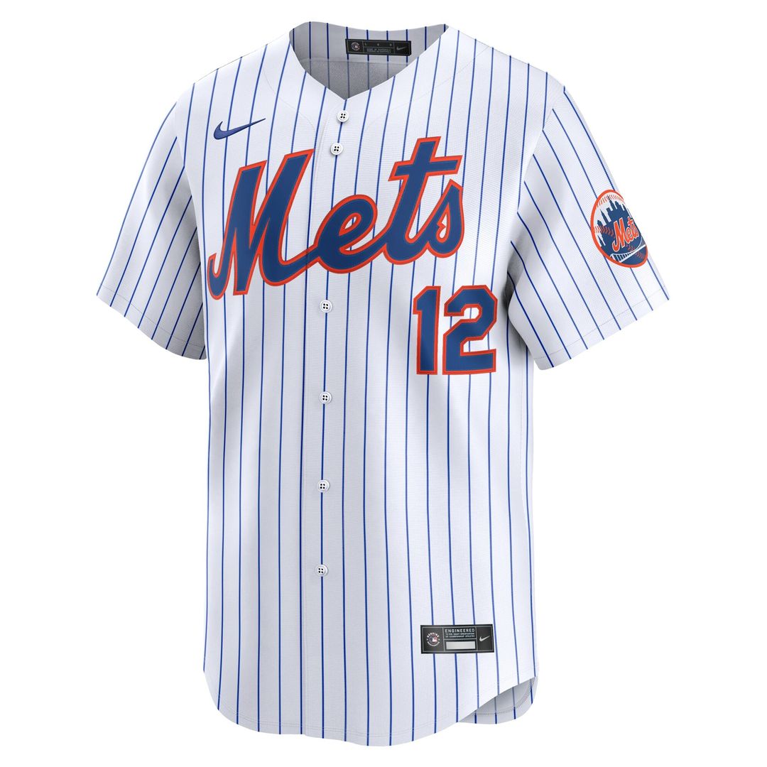New York Mets Francisco Lindor Nike Road Limited Jersey - Gray