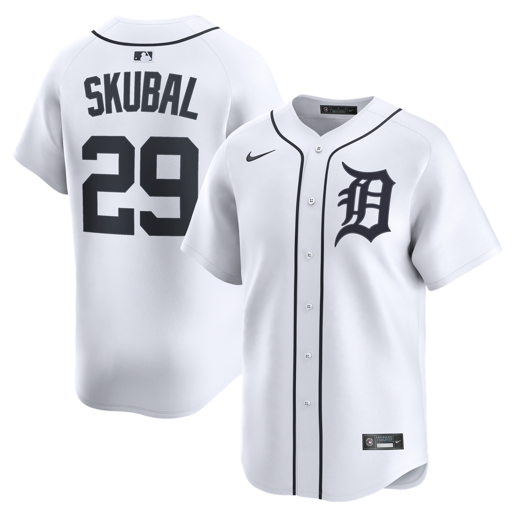 Detroit Tigers Tarik Skubal Nike Home Limited Jersey - White