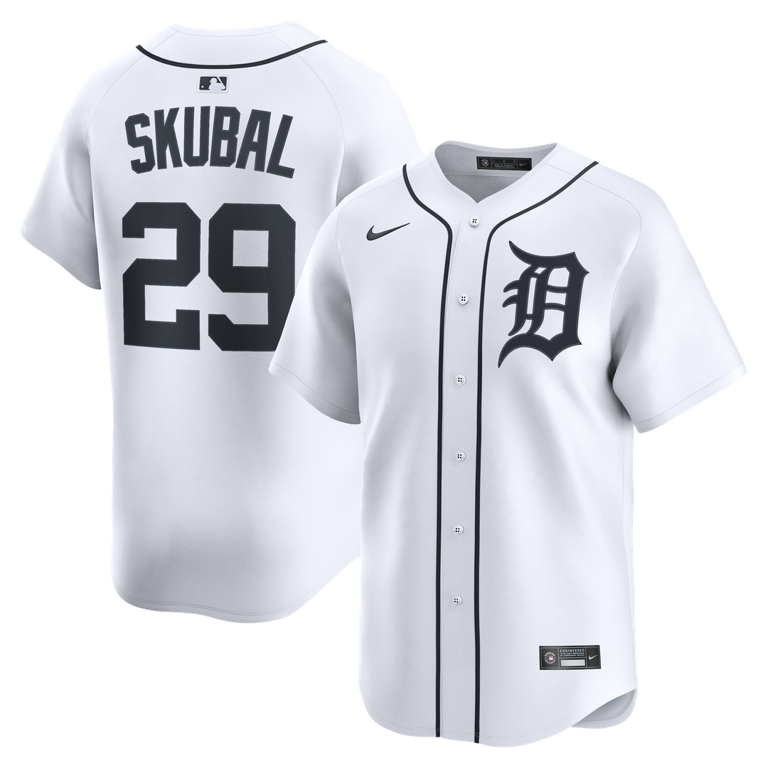 Detroit Tigers Tarik Skubal Nike Home Limited Jersey - White