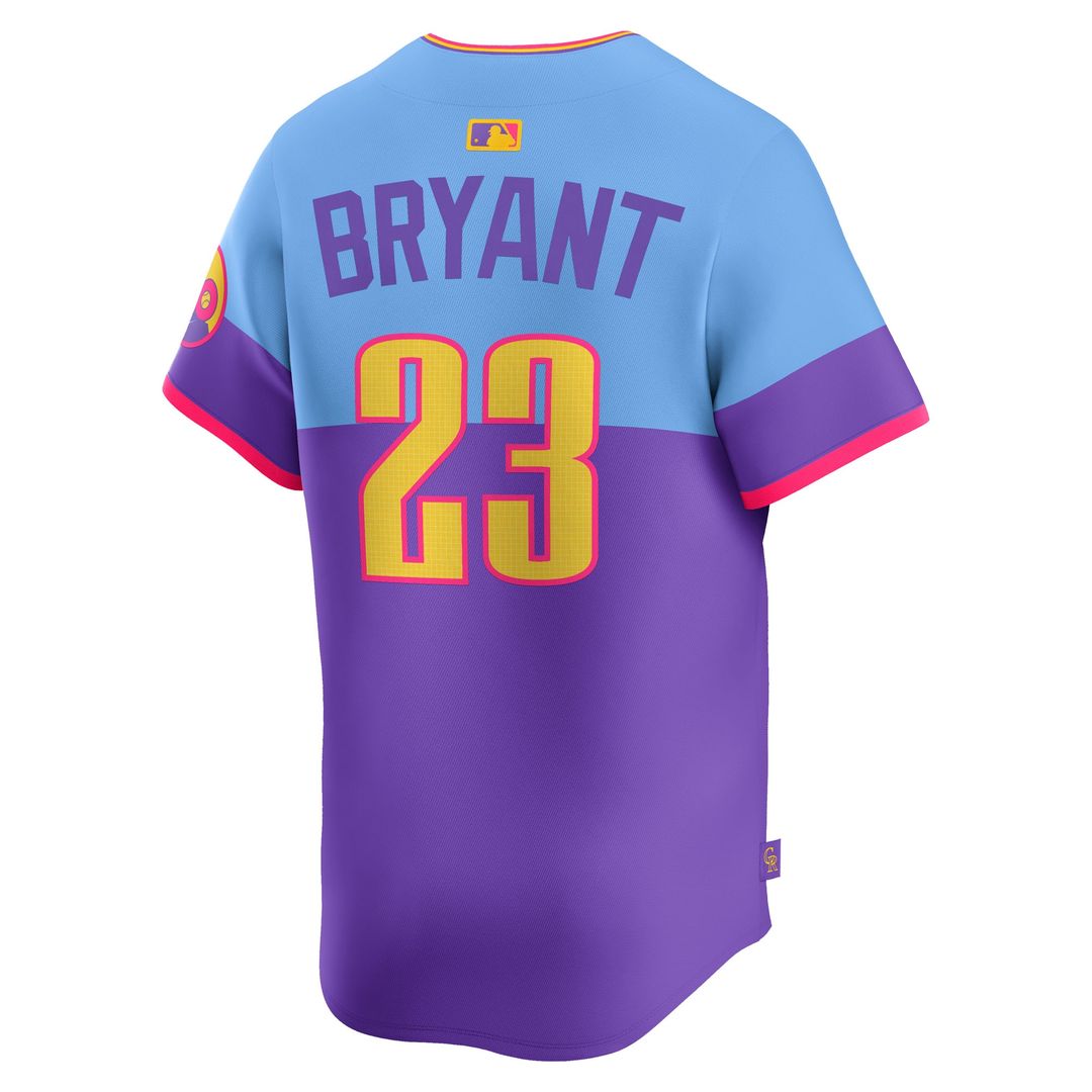 Colorado Rockies Kris Bryant Nike 2025 City Connect Limited Jersey - Purple/Light Blue
