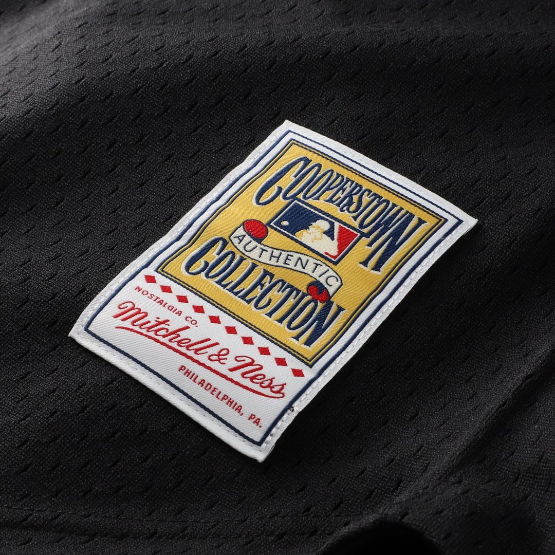Cincinnati Reds Ken Griffey Jr. Mitchell & Ness Cooperstown Mesh Batting Practice Button-Up Jersey - Black