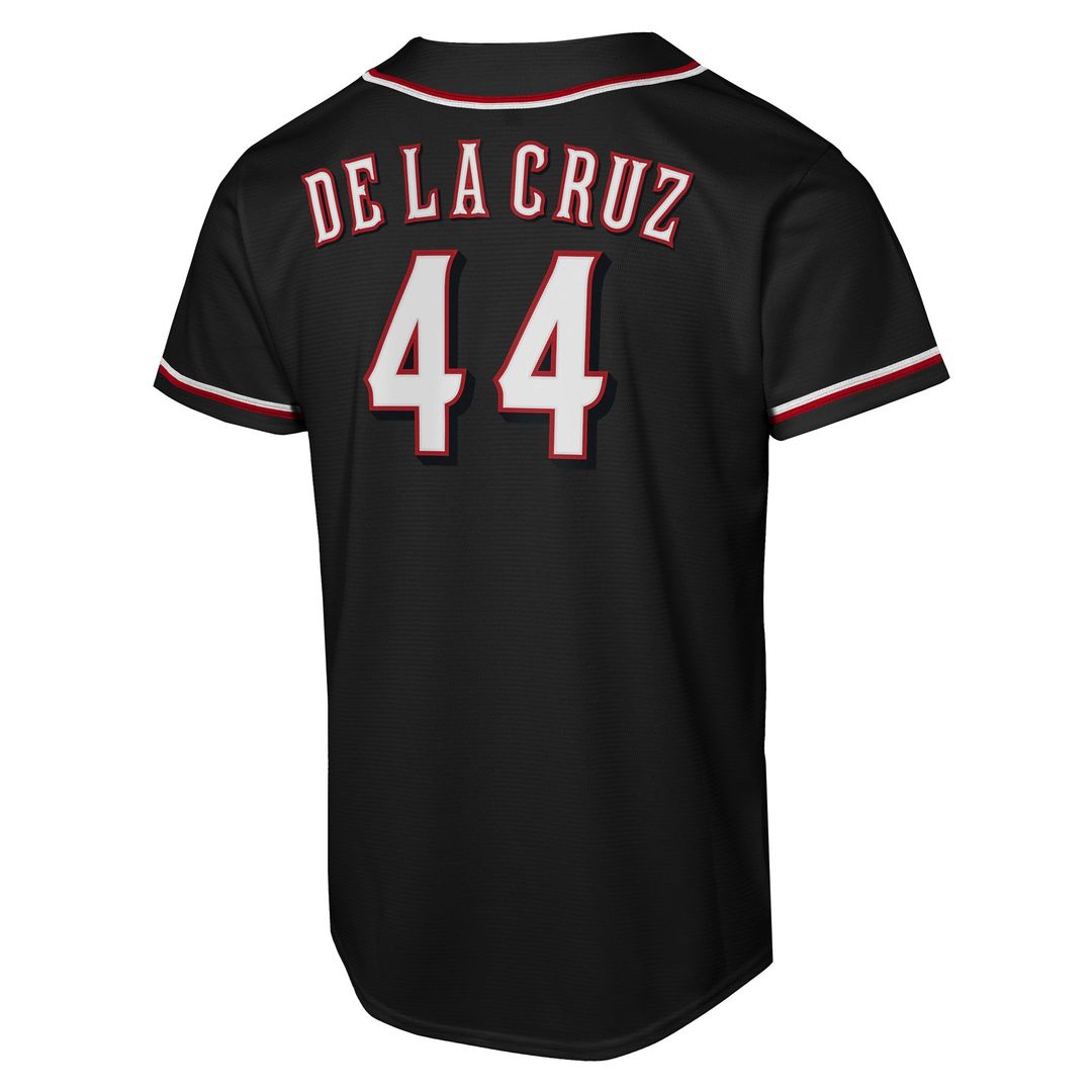 Cincinnati Reds Elly De La Cruz Nike Youth Fashion Replica Jersey - Black