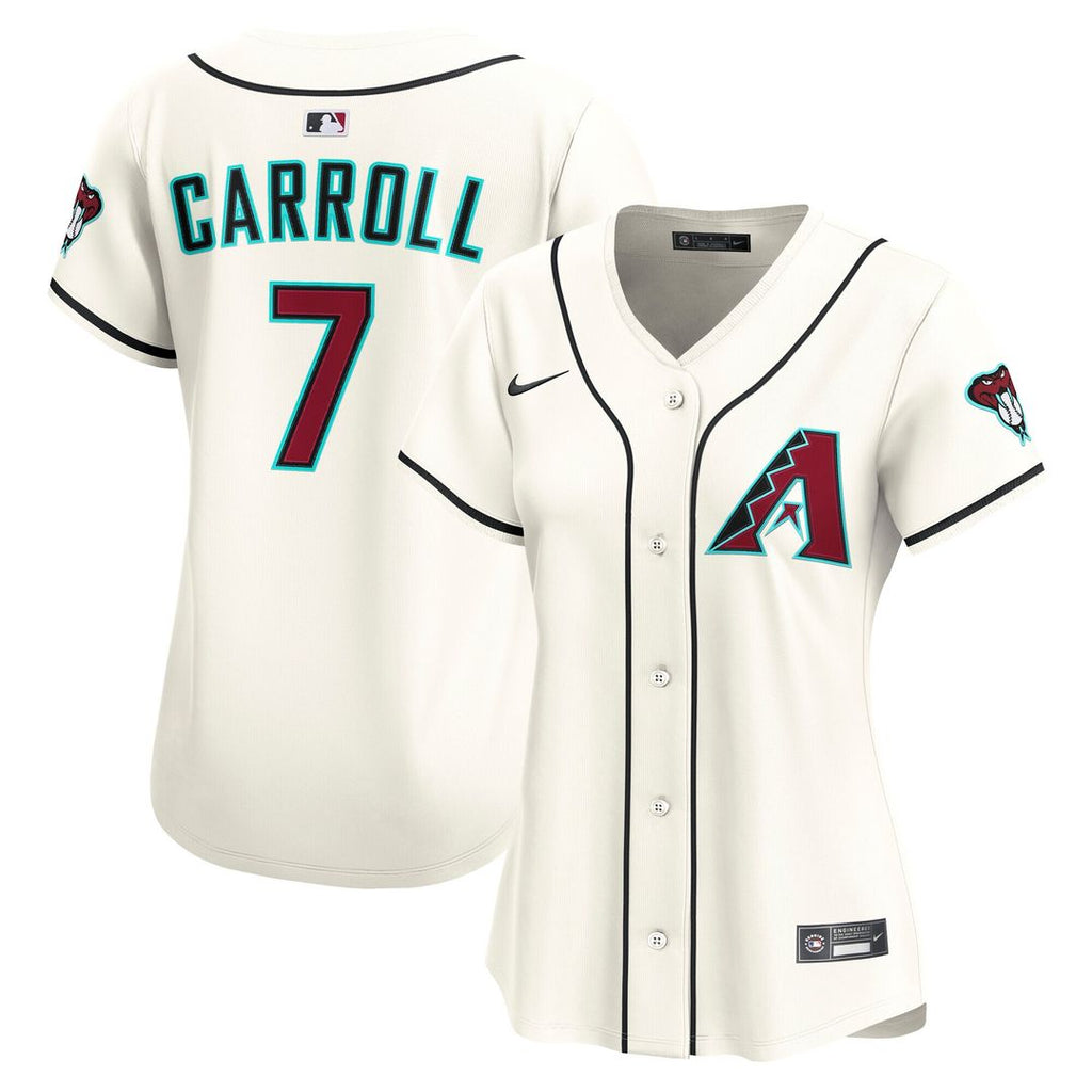 Arizona Diamondbacks Corbin Carroll Nike Women's Home Limited Jersey - Cream