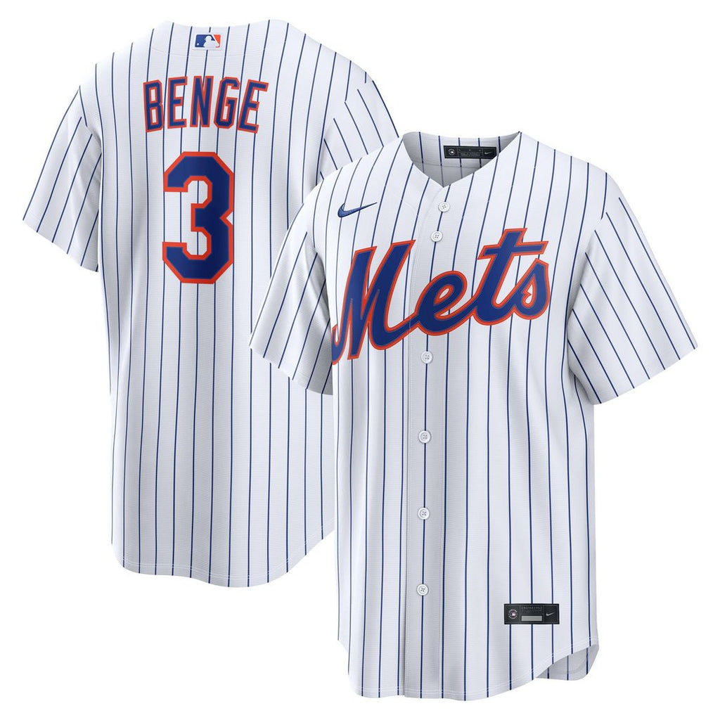 New York Mets Carson Benge Nike Home Replica Jersey - White