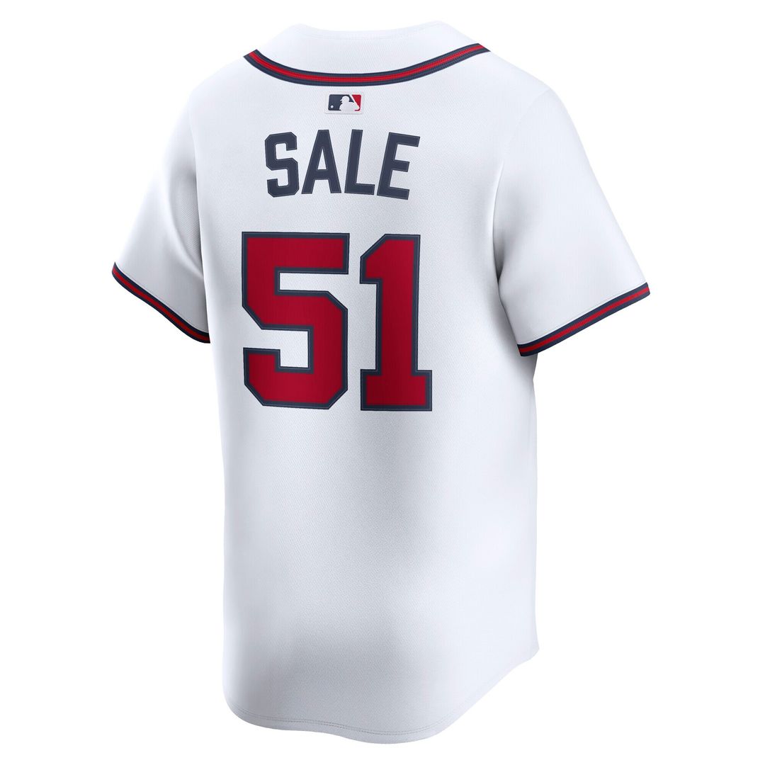 Atlanta Braves Chris Sale Nike Home Limited Jersey - White