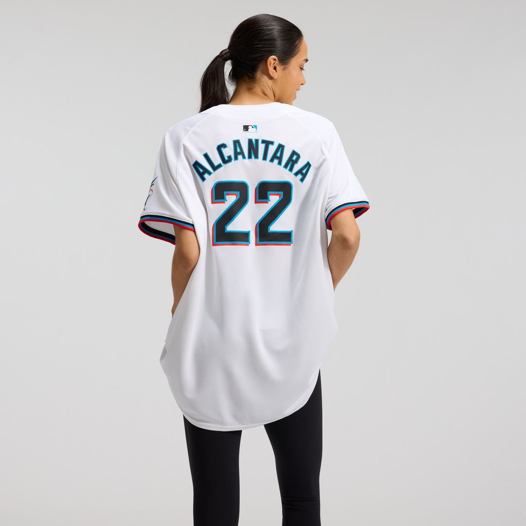 Miami Marlins Sandy Alcantara Nike Women's Home Limited Jersey - White