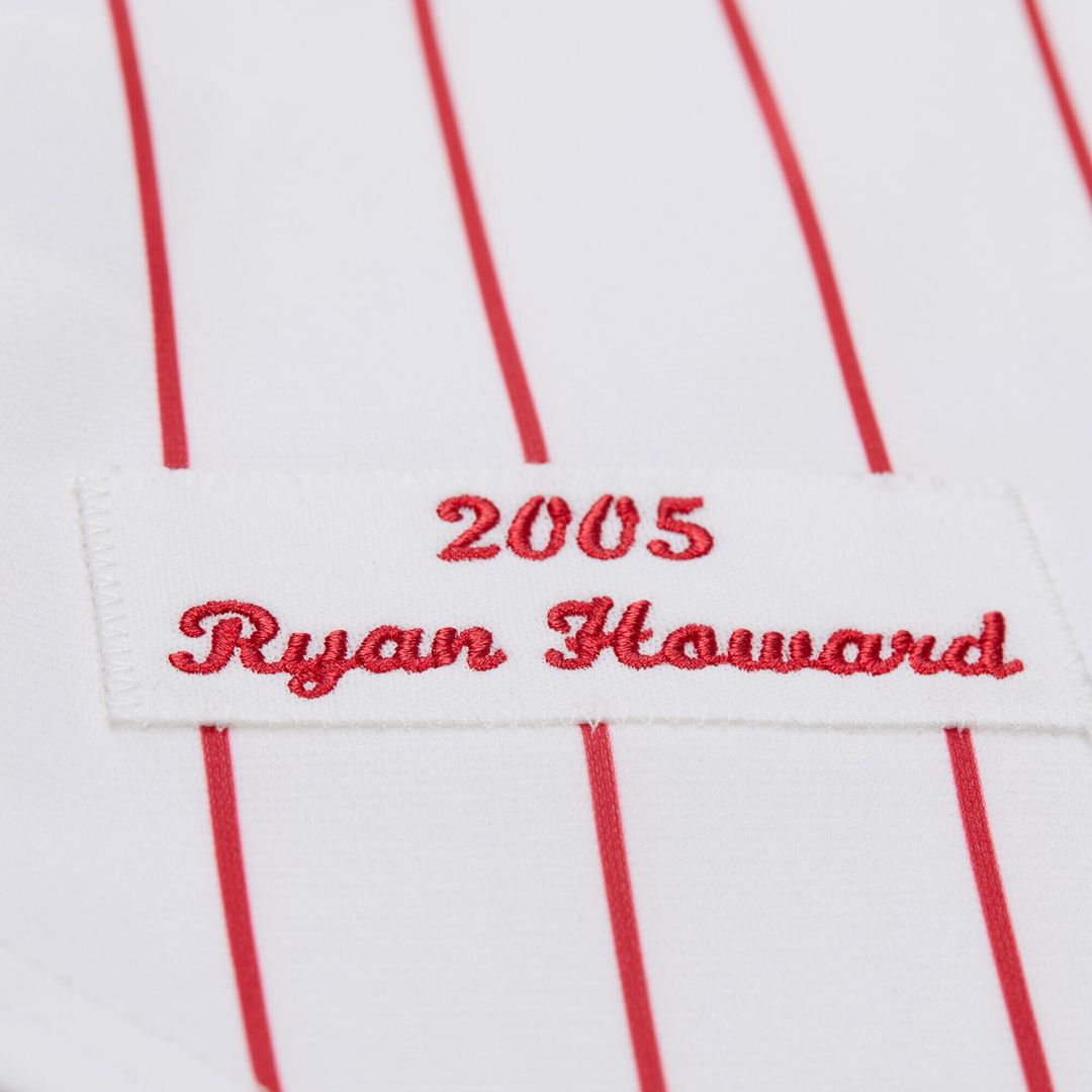 Philadelphia Phillies Ryan Howard Mitchell & Ness Cooperstown Authentic Jersey - White