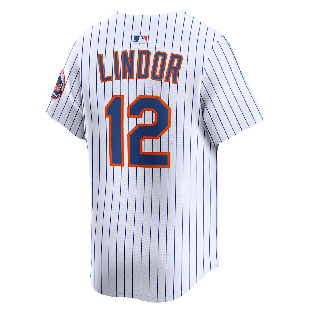 New York Mets Francisco Lindor Nike Road Limited Jersey - Gray