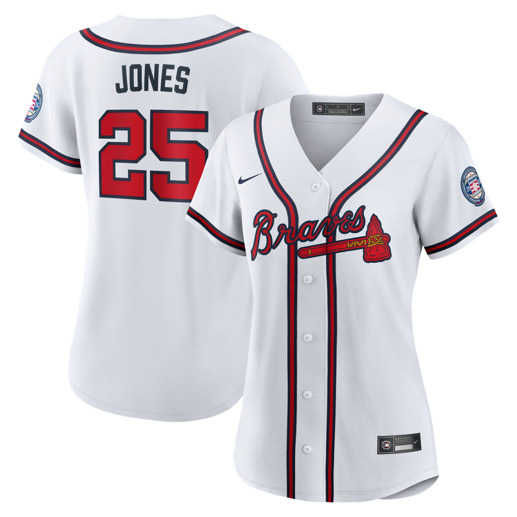 Atlanta Braves Andruw Jones Nike Women's 2026 Baseball Hall of Fame Retired Replica Jersey - White