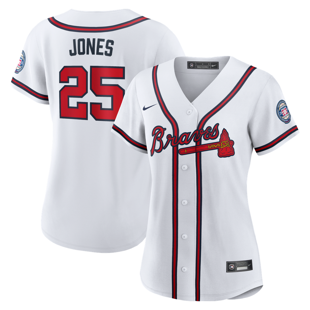 Atlanta Braves Andruw Jones Nike Women's 2026 Baseball Hall of Fame Retired Replica Jersey - White