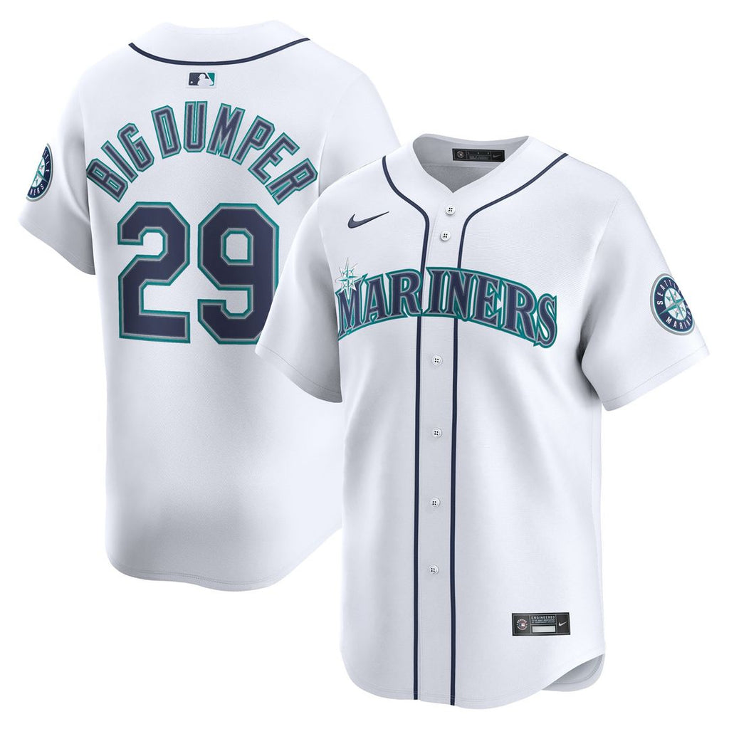 Seattle Mariners Cal Raleigh Nike Home Limited Jersey - White