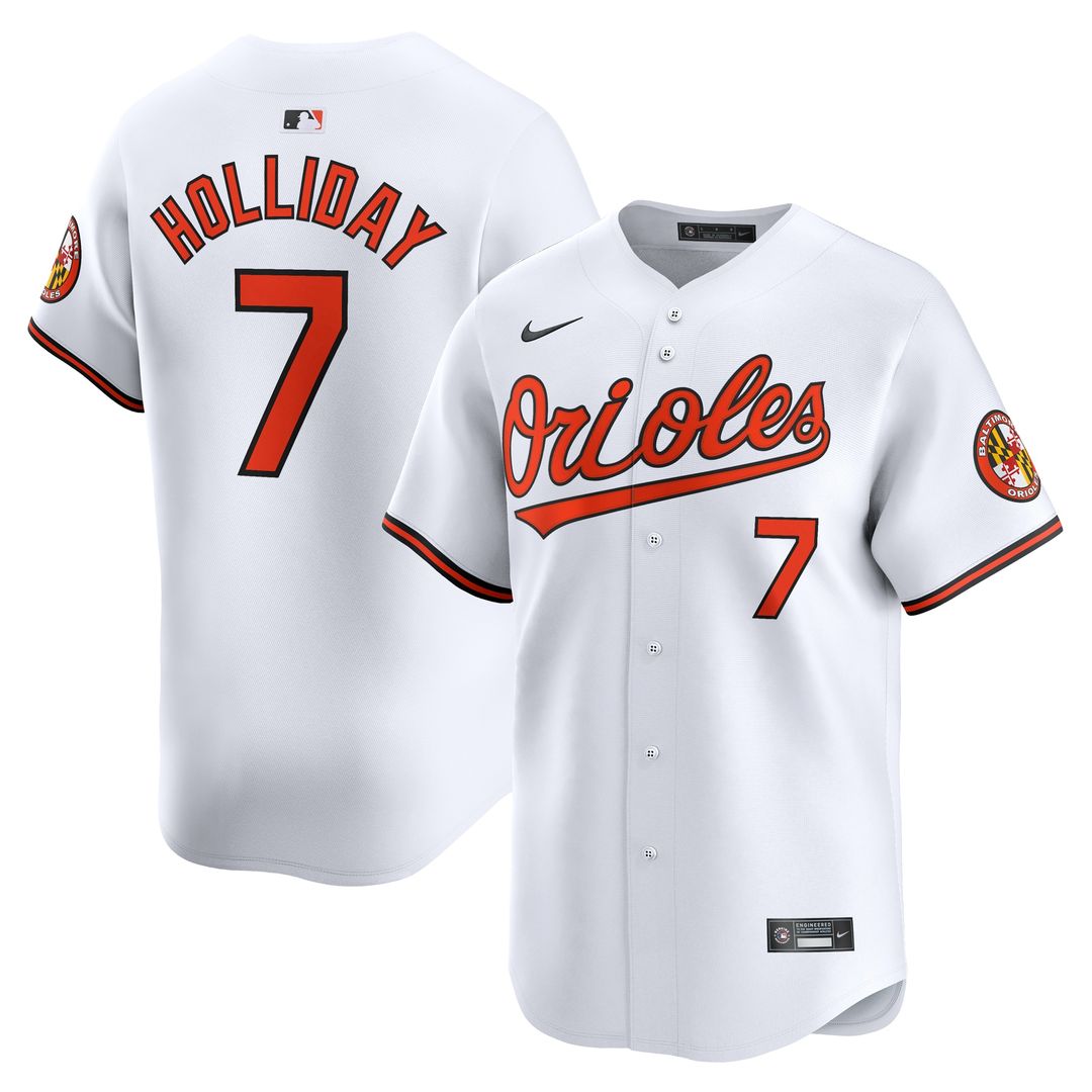Baltimore Orioles Jackson Holliday Nike Home Limited Jersey - White