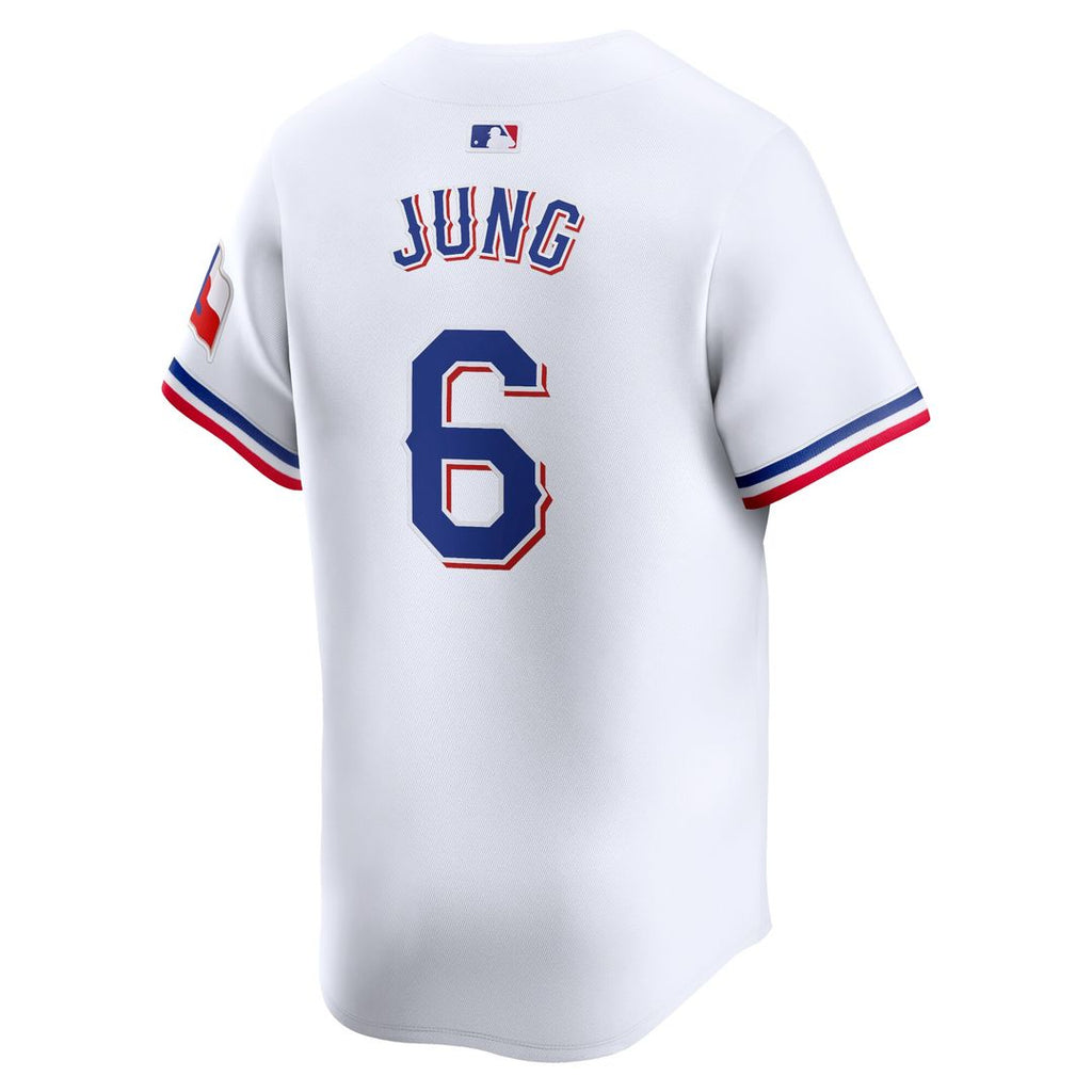 Texas Rangers Josh Jung Nike Home Limited Jersey - White