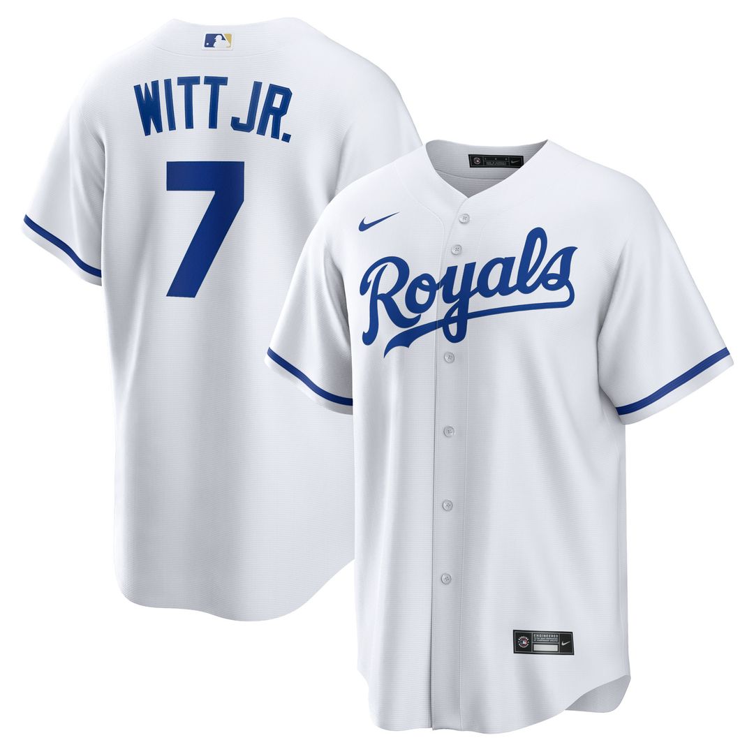 Kansas City Royals Bobby Witt Jr. Nike Home Replica Jersey - White