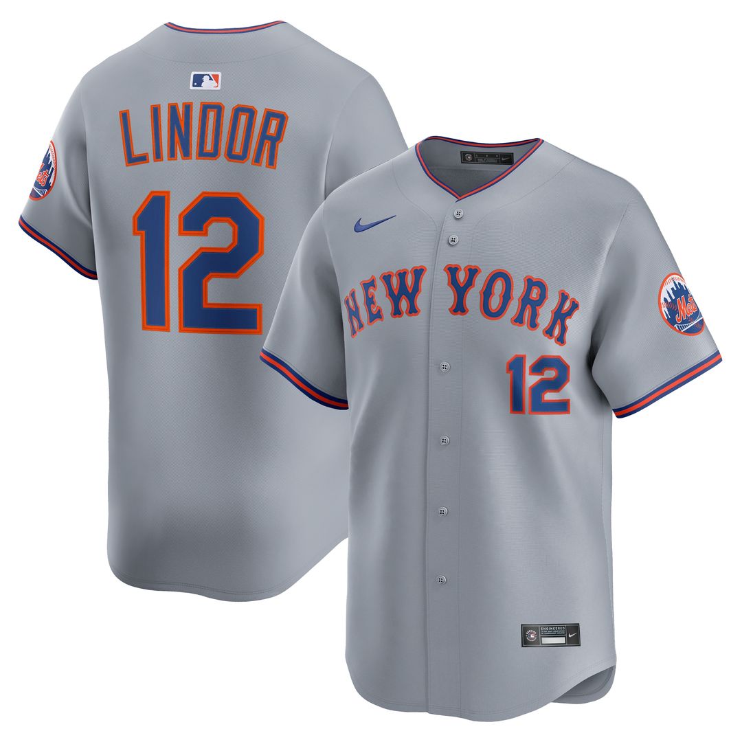 New York Mets Francisco Lindor Nike Alternate Limited Jersey - Black