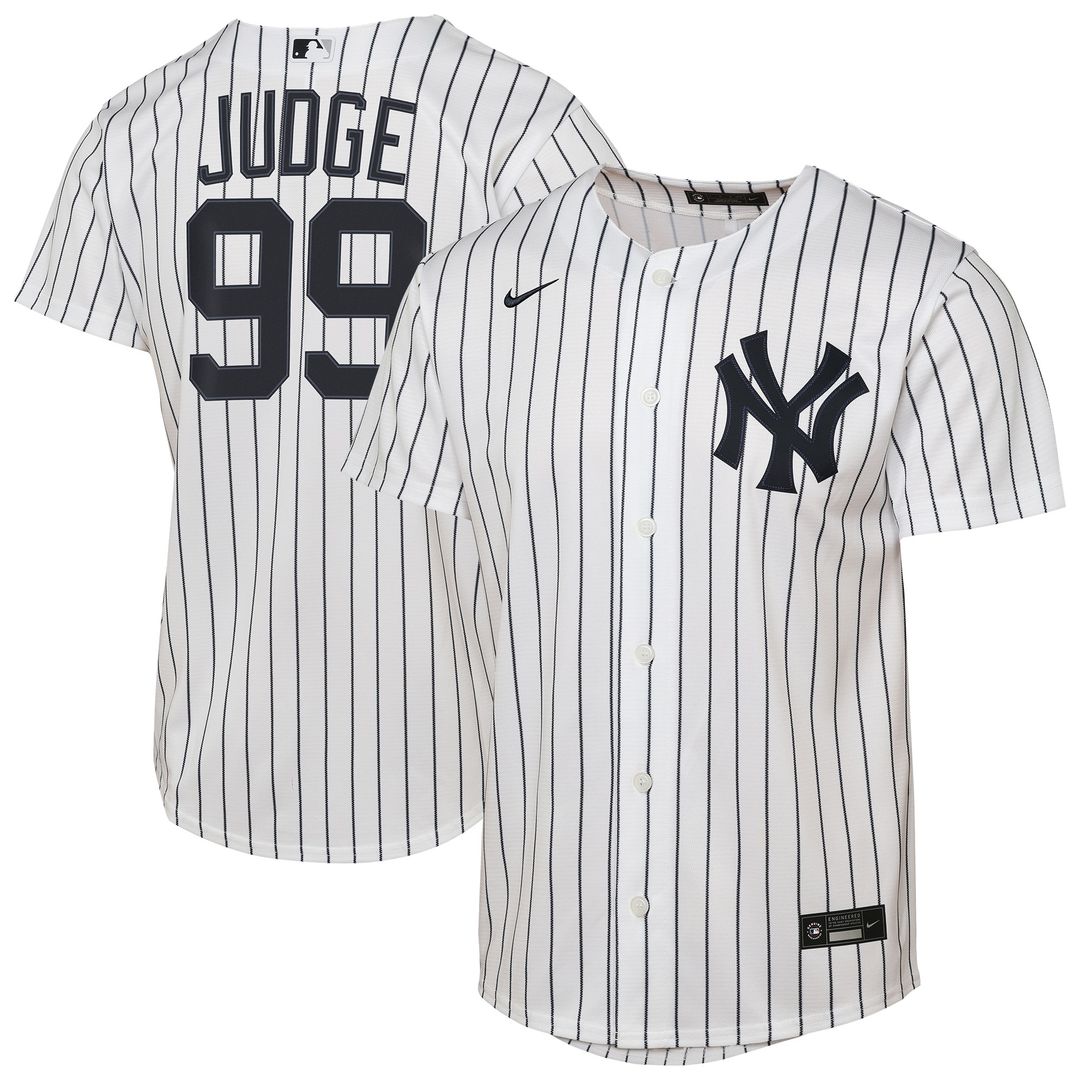 New York Yankees Aaron Judge Nike Youth Home Replica Jersey - White