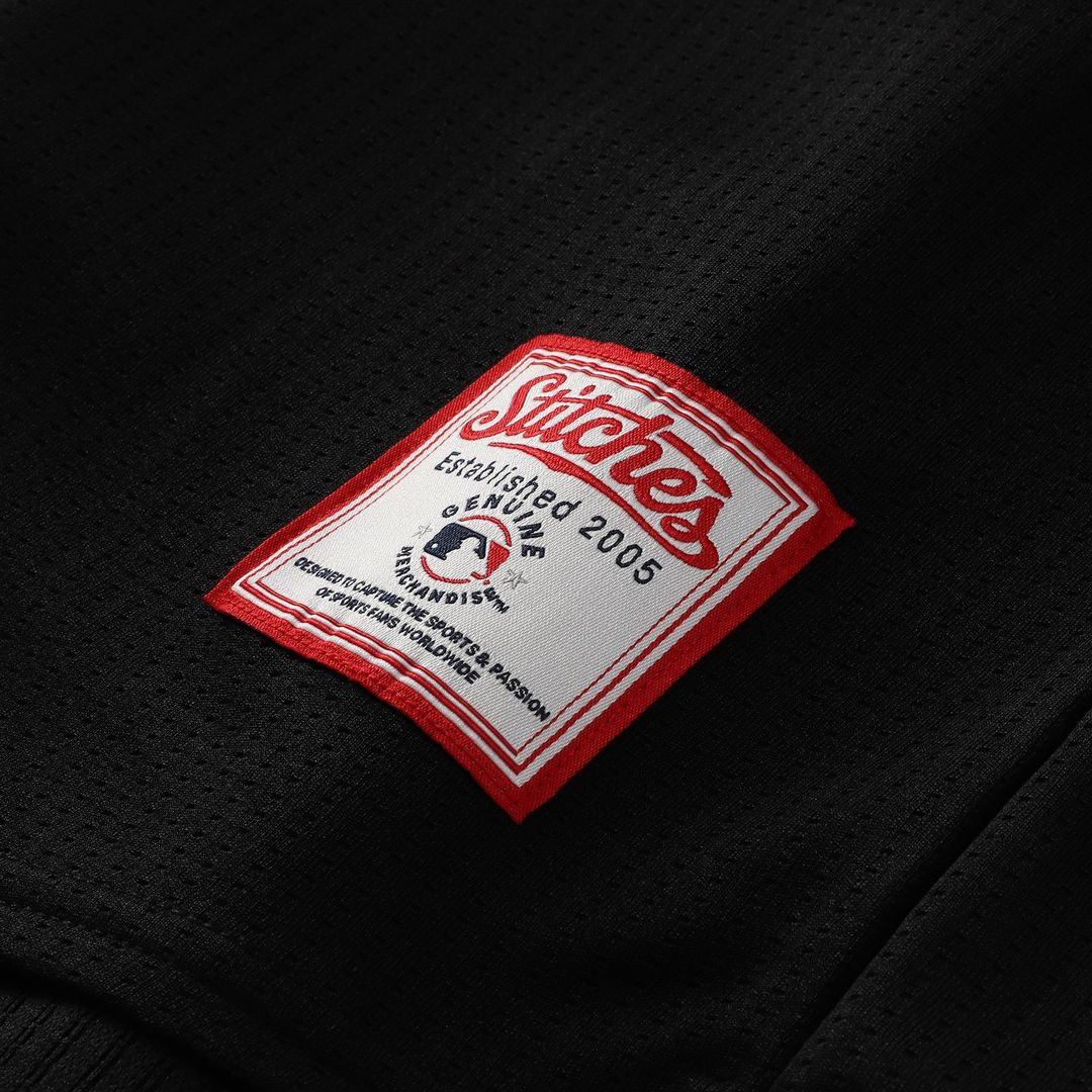 Baltimore Orioles Stitches Team Color Full - Button Fashion Jersey - Black