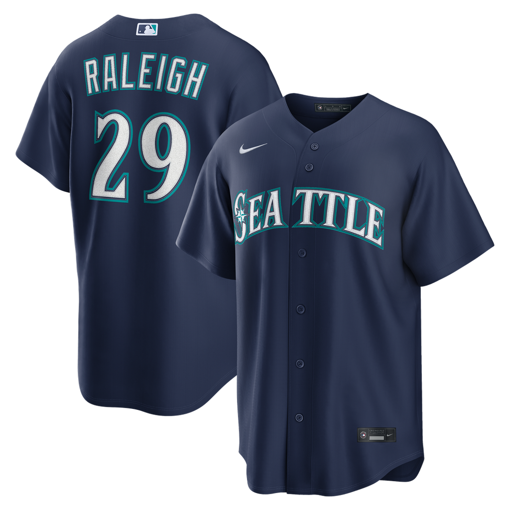Seattle Mariners Cal Raleigh Nike Home Replica Jersey - White