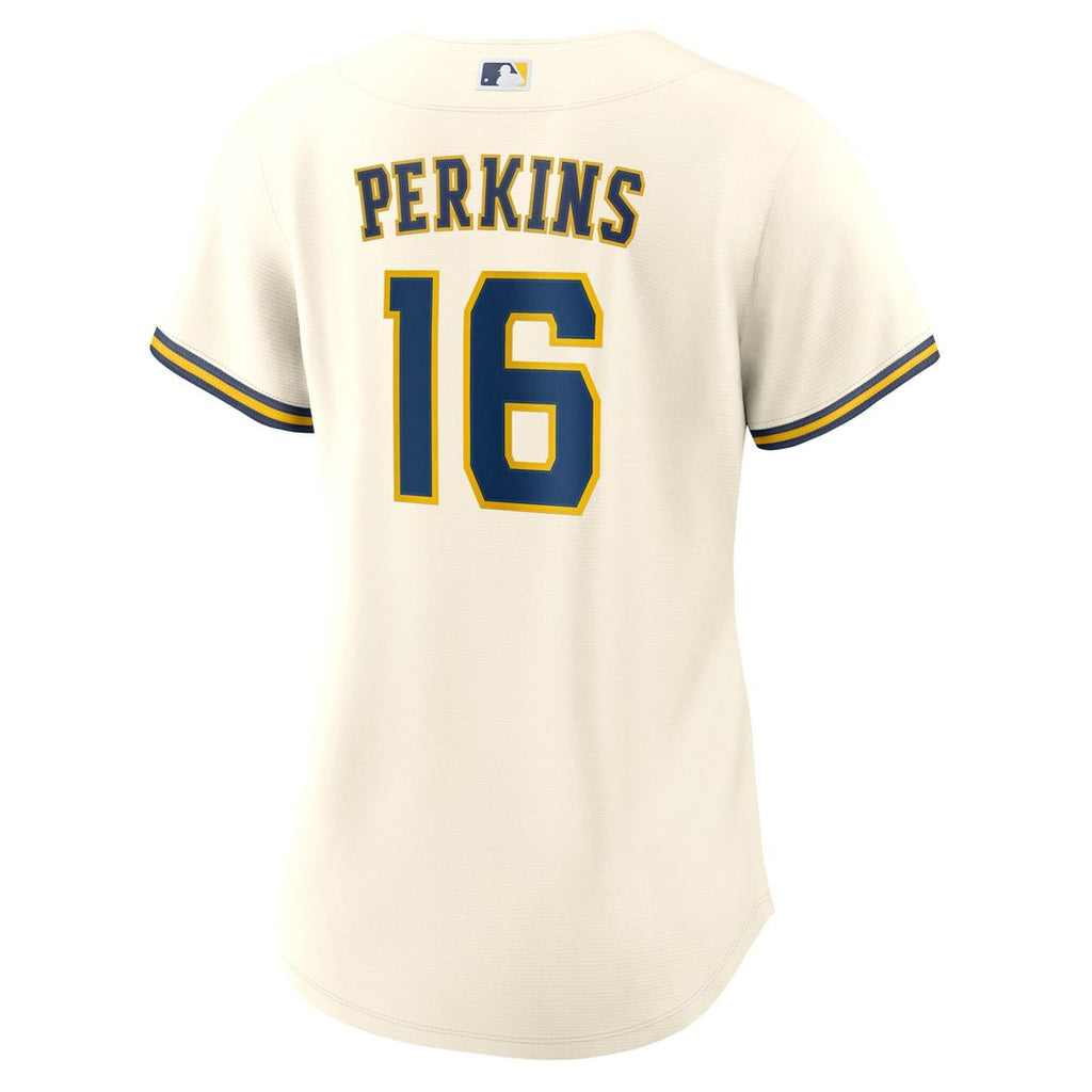 Milwaukee Brewers Blake Perkins Nike Women's Home Replica Jersey - Cream