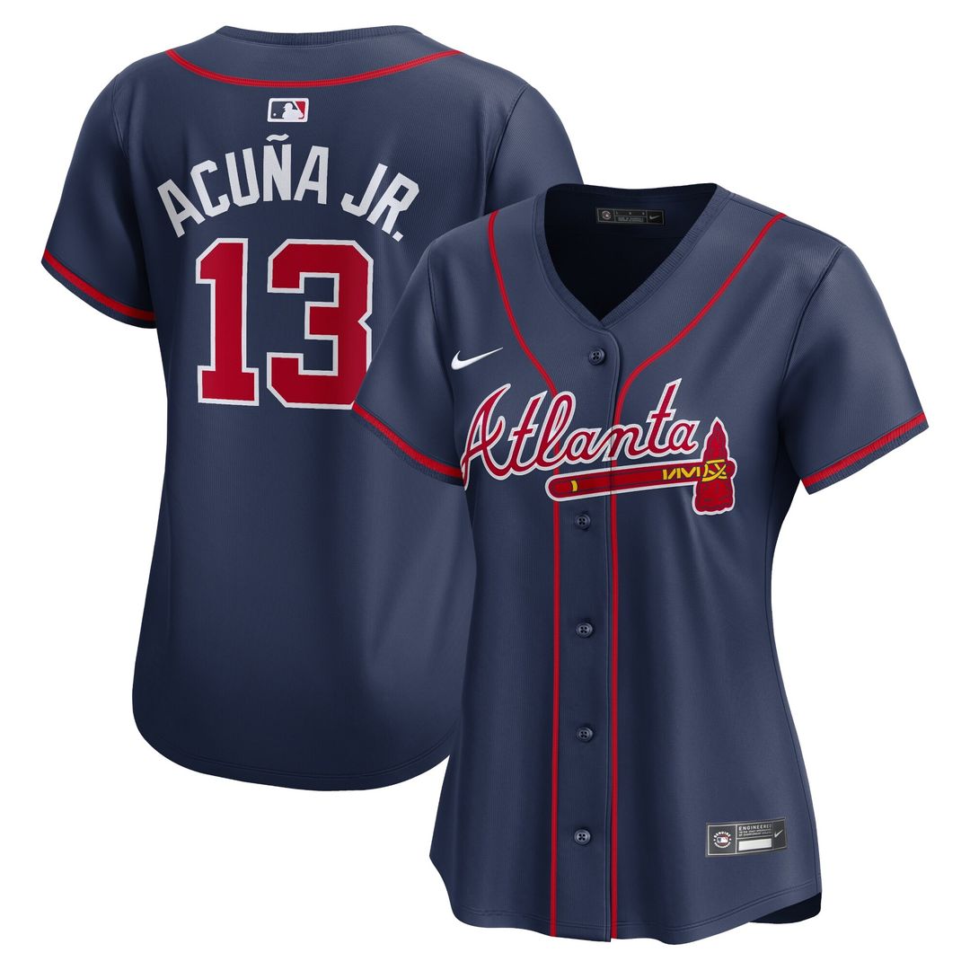 Atlanta Braves Ronald Acuña Jr. Nike Women's Alternate Limited Jersey - Navy