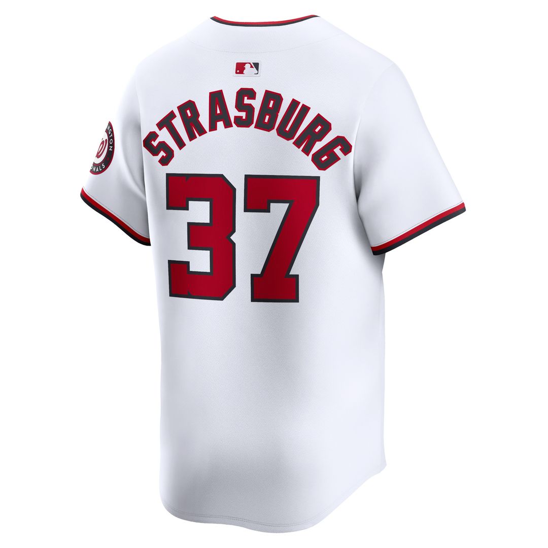 Washington Nationals Stephen Strasburg Nike Home Limited Jersey - White