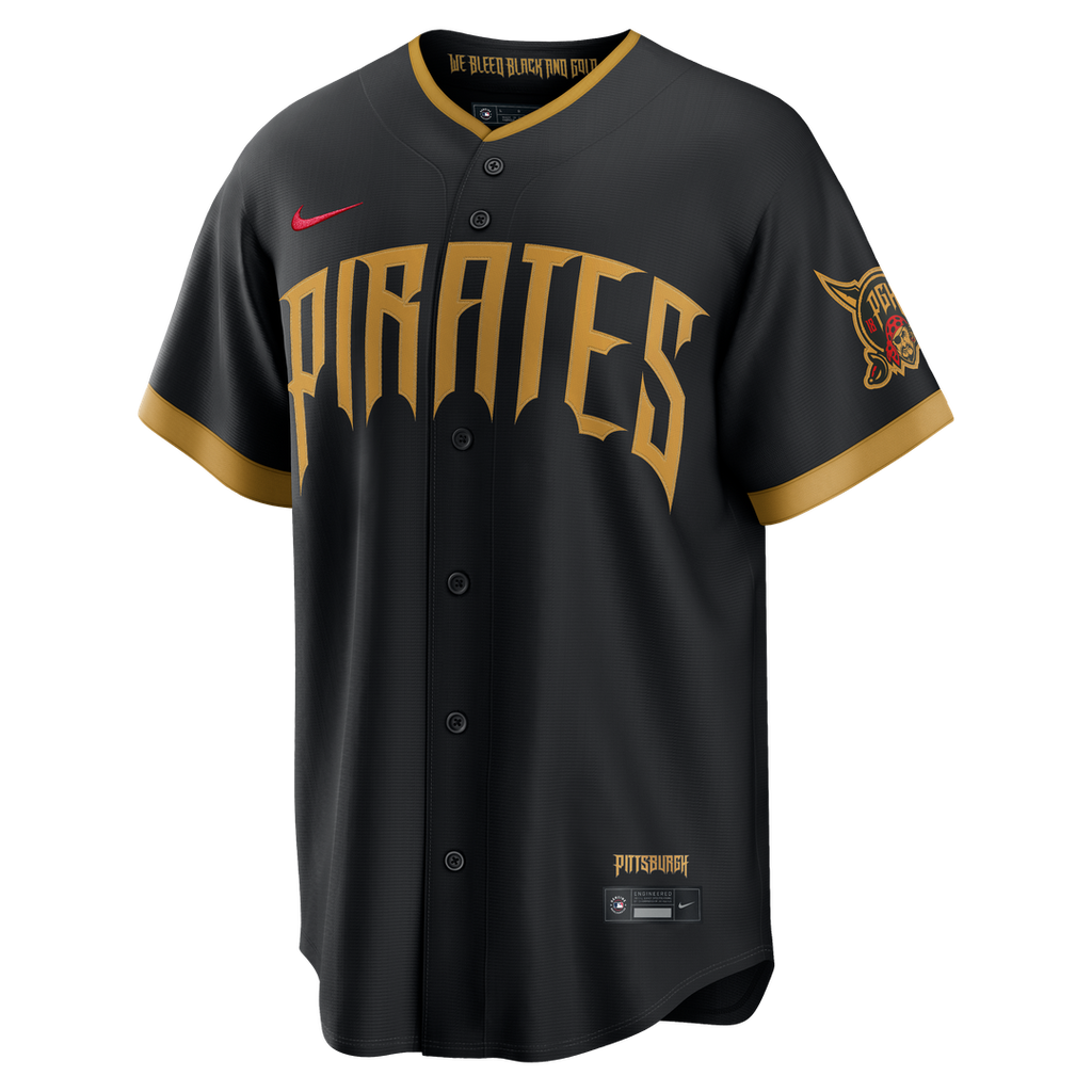 Pittsburgh Pirates Konnor Griffin Nike 2026 City Connect Stadium Jersey - Black