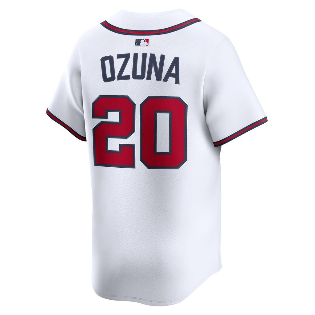 Atlanta Braves Marcell Ozuna Nike Home Limited Jersey - White