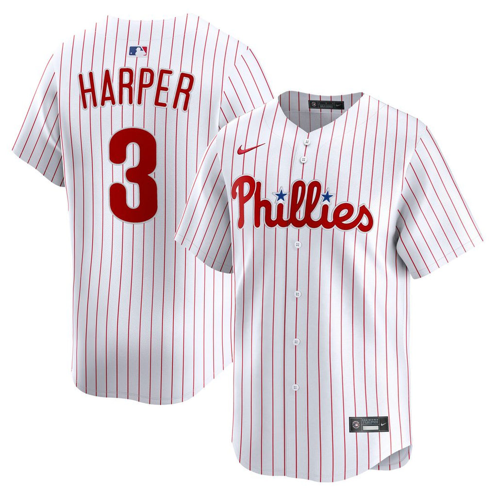 Philadelphia Phillies Bryce Harper Nike Home Limited Jersey - White