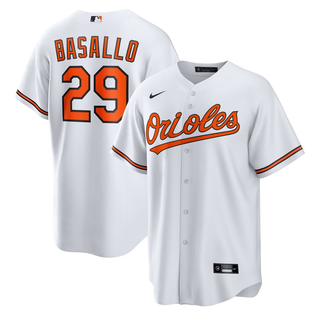 Baltimore Orioles Samuel Basallo Nike Replica Jersey - White