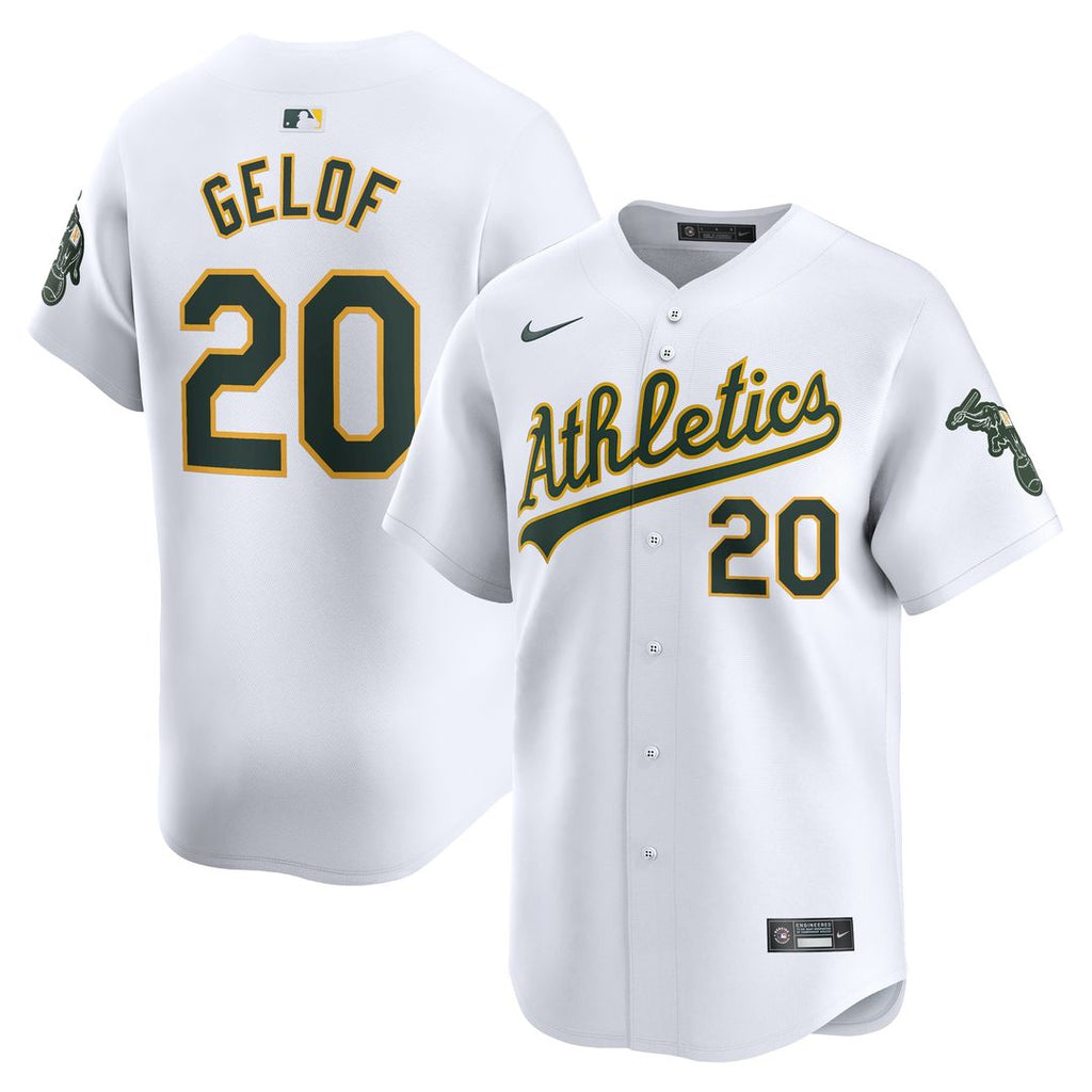 Athletics Zack Gelof Nike Home Limited Jersey - White
