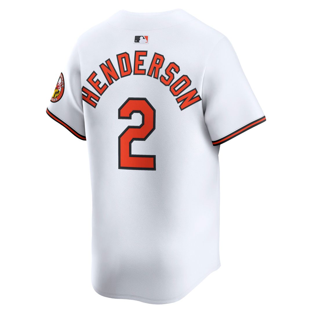 Baltimore Orioles Gunnar Henderson Nike Home Limited Jersey - White