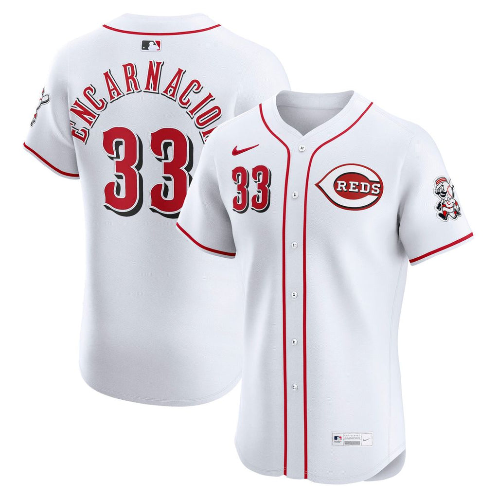 Cincinnati Reds Christian Encarnacion - Strand Nike Home Elite Jersey - White