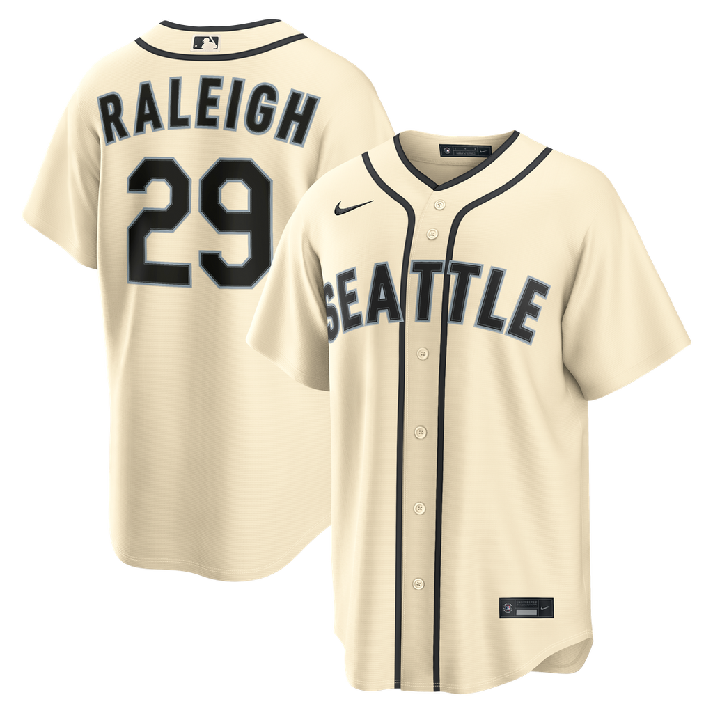 Seattle Mariners Cal Raleigh Nike Alternate Replica Jersey - Teal