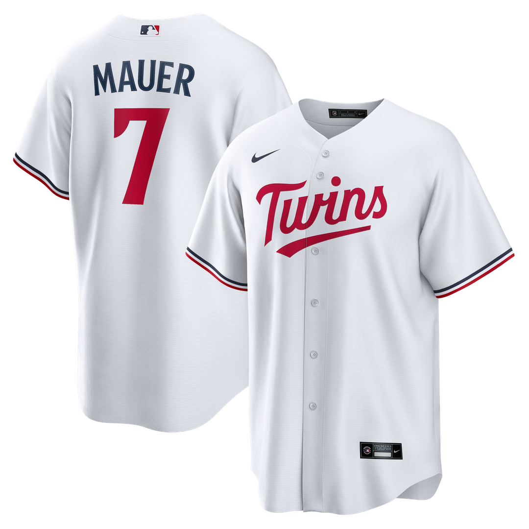 Minnesota Twins Joe Mauer Nike Home Retired Replica Jersey - White