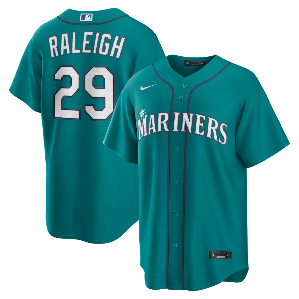 Seattle Mariners Cal Raleigh Nike Alternate Replica Jersey - Cream