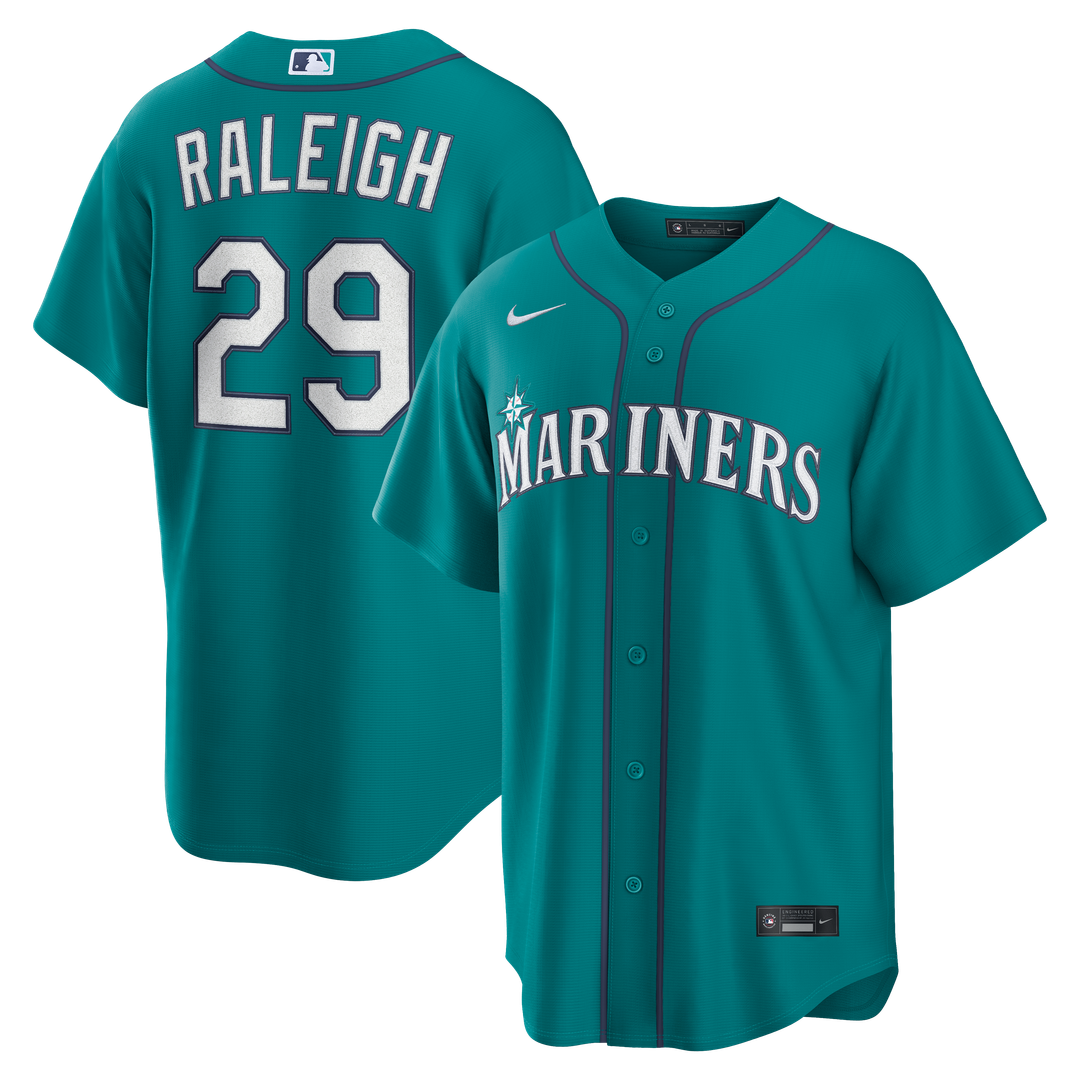 Seattle Mariners Cal Raleigh Nike Alternate Replica Jersey - Cream