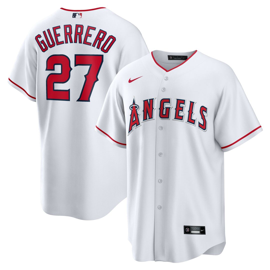 Los Angeles Angels Vladimir Guerrero Nike Home Retired Replica Jersey - White