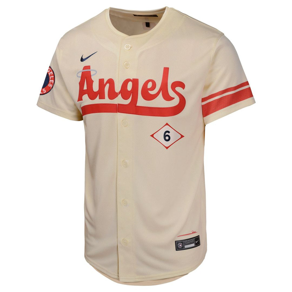 Los Angeles Angels Anthony Rendon Nike Youth City Connect Limited Jersey - Cream