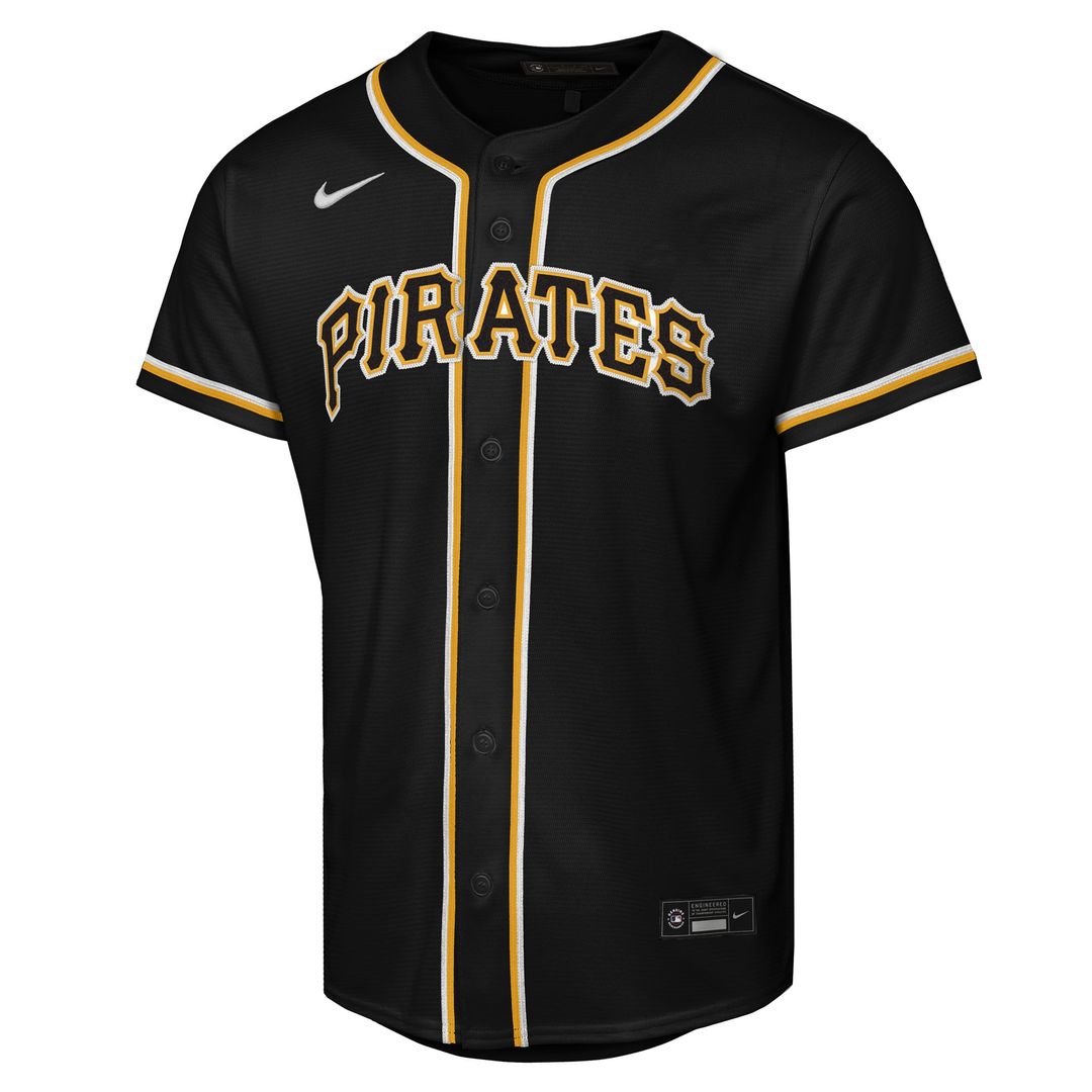 Pittsburgh Pirates Paul Skenes Nike Youth Fashion Replica Jersey - Black