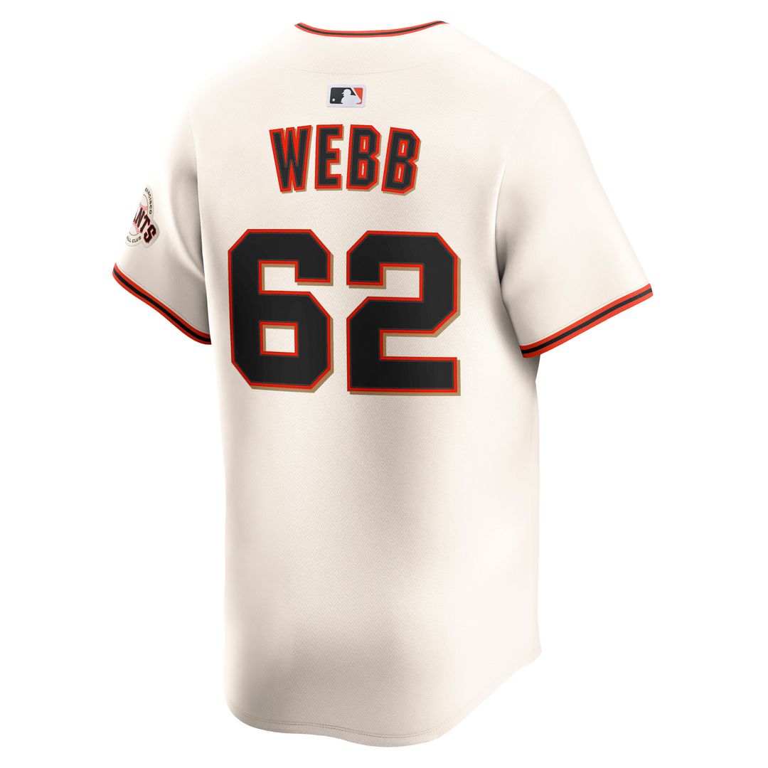San Francisco Giants Logan Webb Nike Home Limited Jersey - Cream