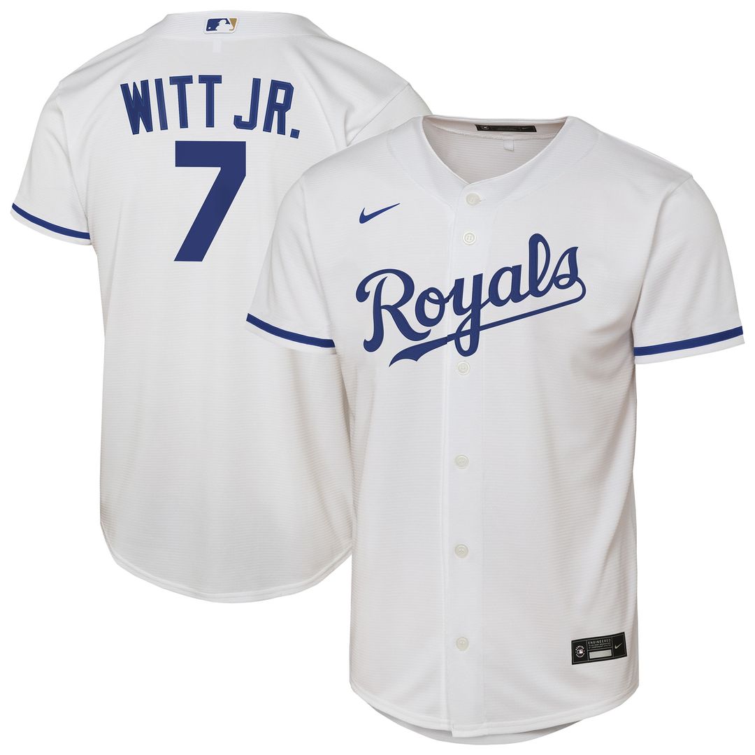 Kansas City Royals Bobby Witt Jr. Nike Youth Home Replica Jersey - White