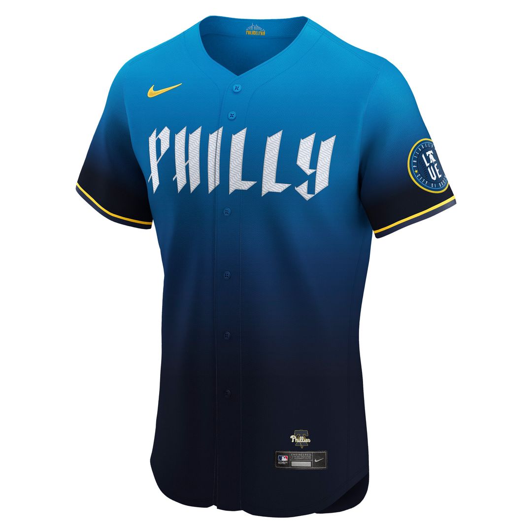 Philadelphia Phillies Bryce Harper Nike City Connect Elite Jersey - Navy