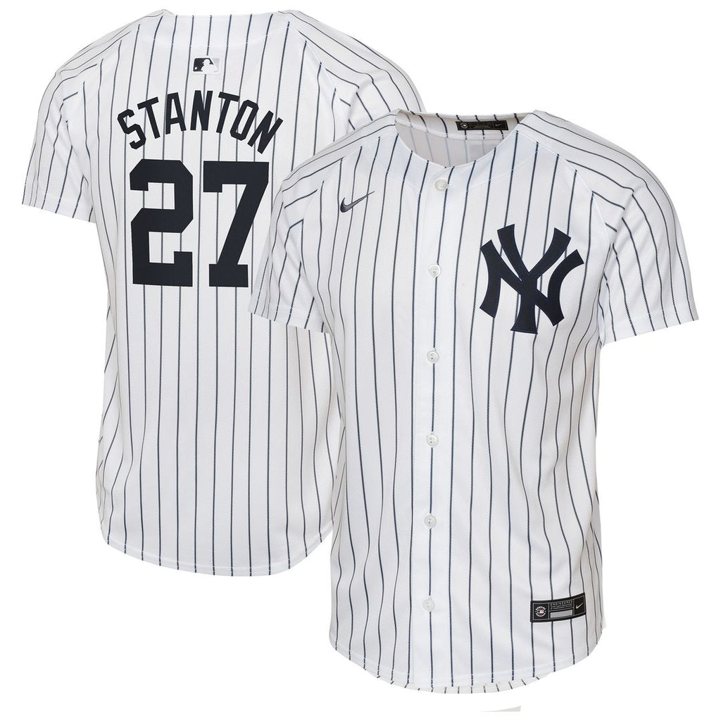 New York Yankees Giancarlo Stanton Nike Youth Home Limited Jersey - White